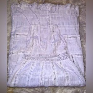 White Midi Halter Backless Dress